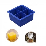 4 cubes FDA Silicone Ice cube tray