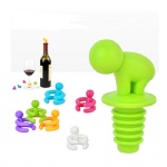 Reusable Silicone Wine Bottle Stopper and Wine Glass Markers