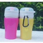 Kids  Collapsible Foldable Silicone Sports Water Bottle Camping Canteens